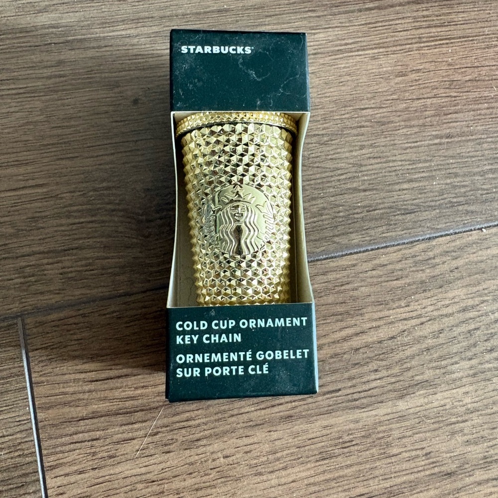 💕Starbucks Gold Cold Cup Keychain💕